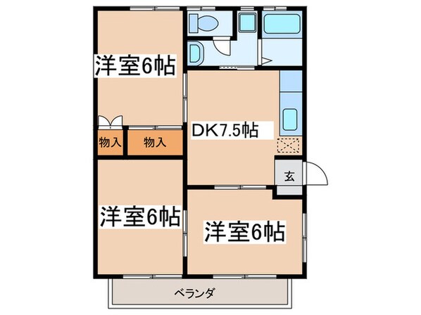 いちごハイツⅠの物件間取画像